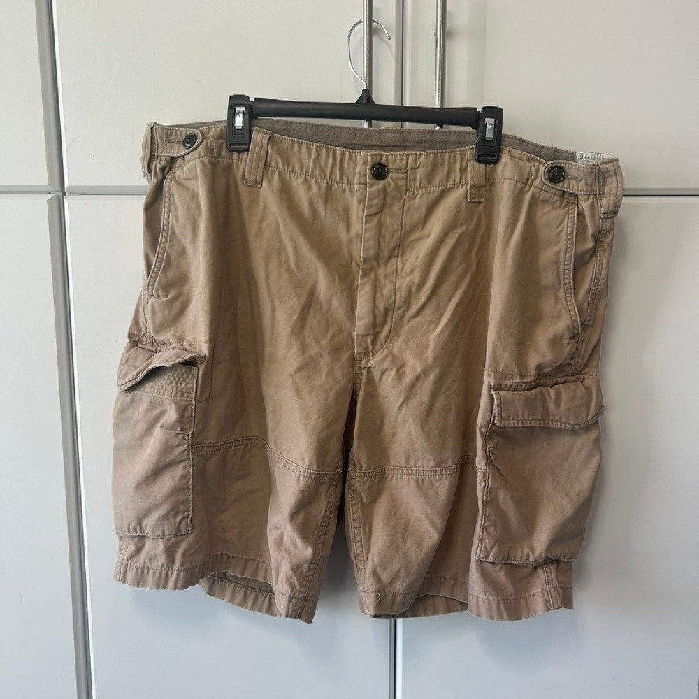 Polo Ralph Lauren Mens 42 Cargo Shorts Classic Fit Drill Khaki Tan Utility